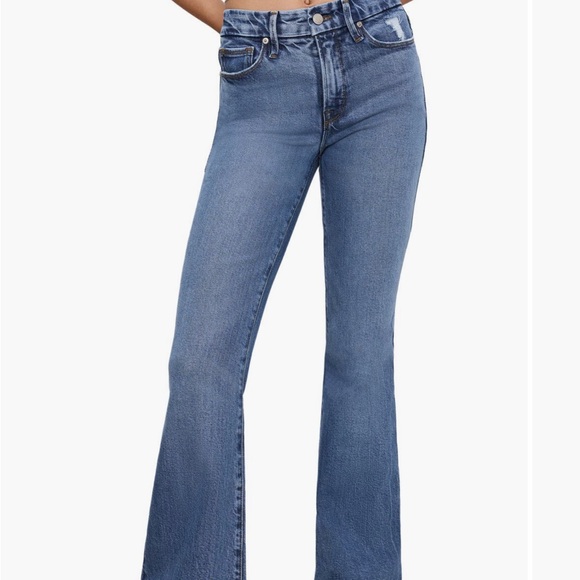 Good American Denim - 👖 Good American Good Legs Raw Hem Flare Jeans – NWT Size: 10 Tall 👖